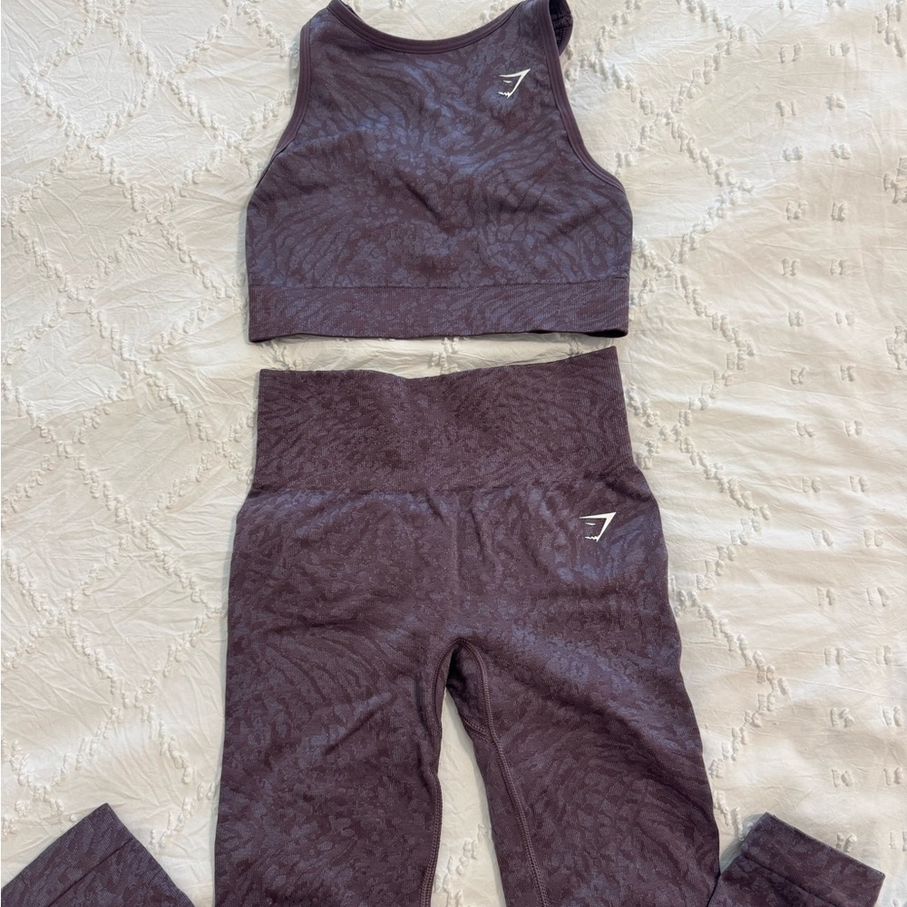 Gymshark Dark Purple Set